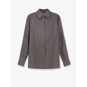 Tonywack Women Silk And Wool Blend Shirt With Striped Pattern